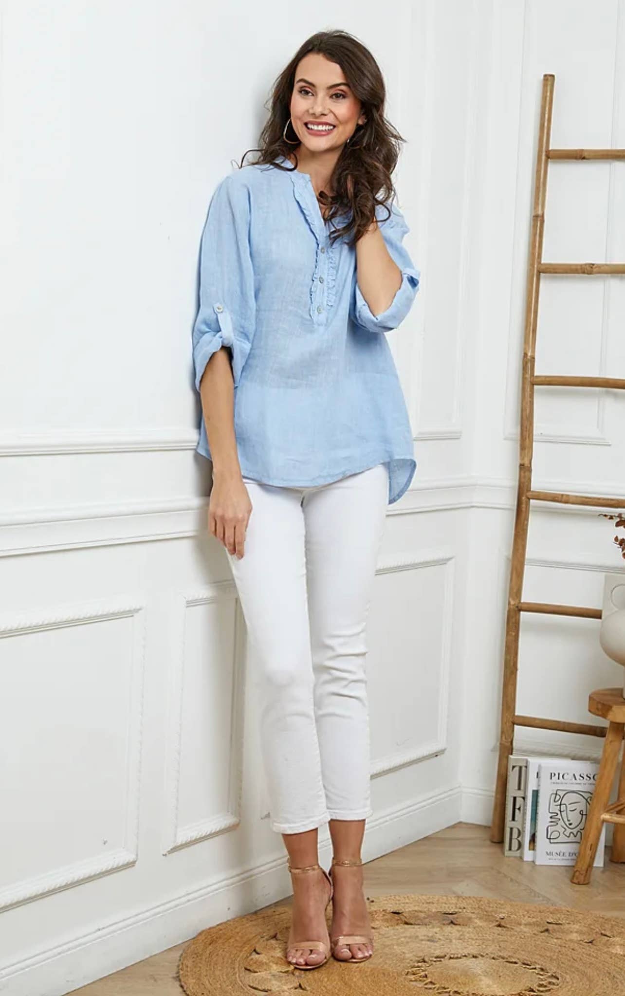 LÉA & LUC – wholesale Blus - Dam – Blus i 100 % linne REF. 664929