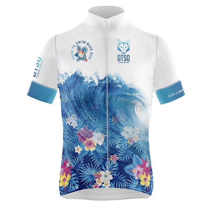 Women's short sleeve cycling jersey - Wave for wholesale by OTSO