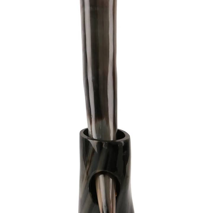 Muqeem & Brothers - Vente Verre/tasse - Corne à boire avec support - Contient jusqu'à 16 oz, naturel3