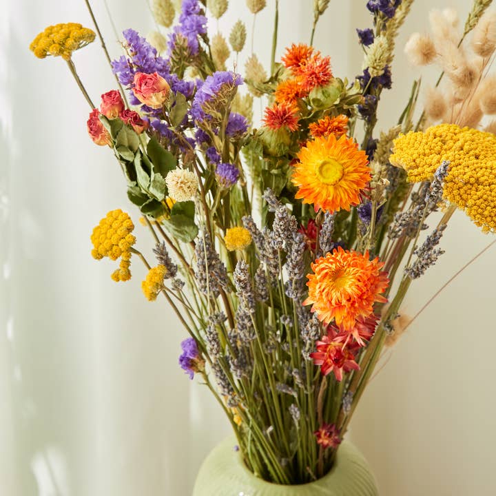 Wildflowers by Floriette - Wholesale Dried/Pressed Flowers - Dried Flowers - Field Bouquet - Orange