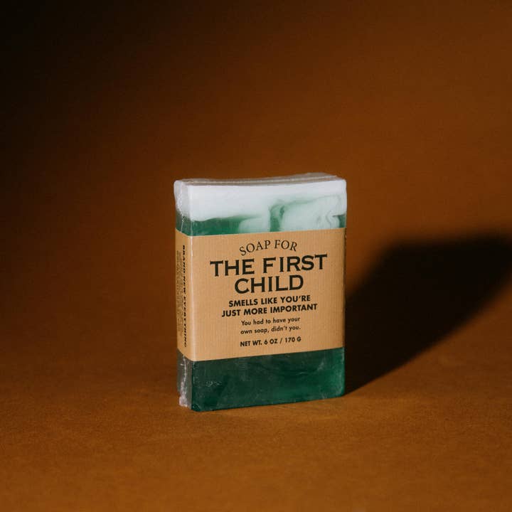 Whiskey River Soap Co. - Wholesale Bar Soap - Soap for The First Child | Funny Soap