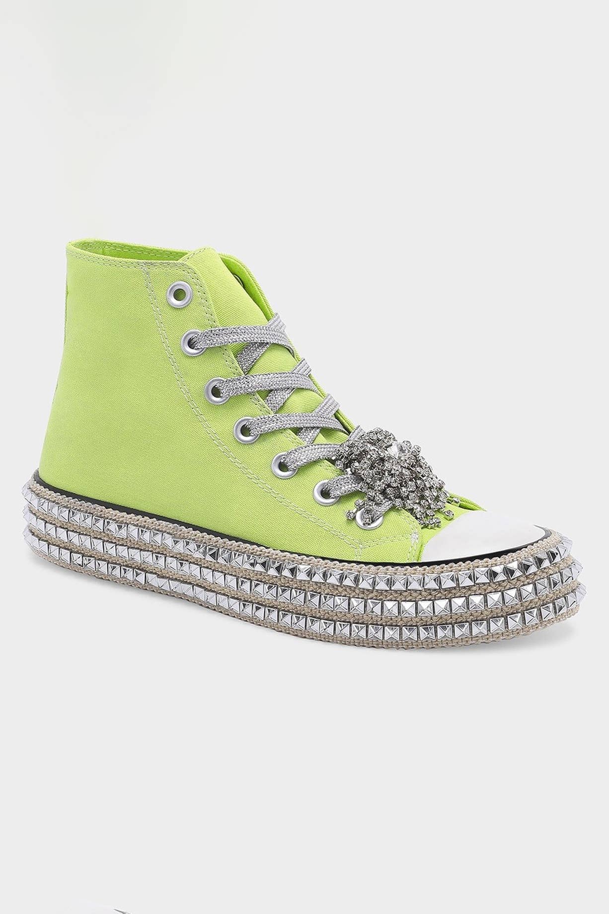 CCOCCI - Wholesale Lifestyle Sneakers - Women's - ASH-01 BEDAZZELED DECOR ROCKSTUD PLATFORM HIGH TOP SNEAKERS3