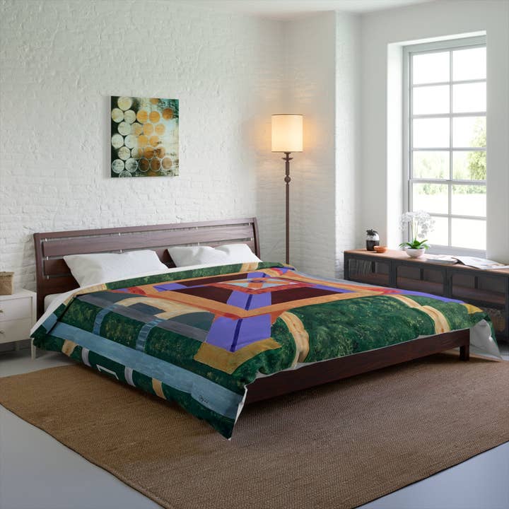 Paris Abstract Eiffel Tower Lightweight Comforter for wholesale by See Joy Creative