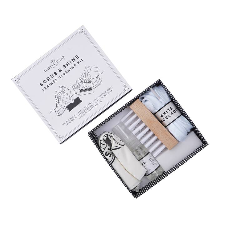 CGB Giftware - Wholesale Shoe care kits & sets - Dapper Chap Scrub & Shine Trainer Cleaning Kit2