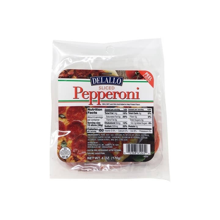 Delallo - Wholesale Pepperoni - DeLallo Sliced Pepperoni
