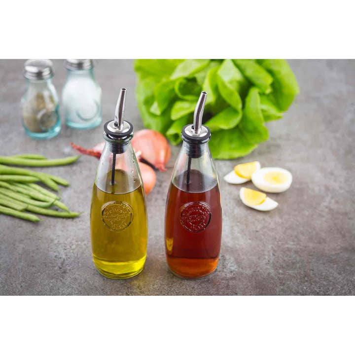 TableCraft Products Company - Vente Distributeur d'huile et de vinaigre - Bouteille en verre Authentic Collection™ de 12 oz2