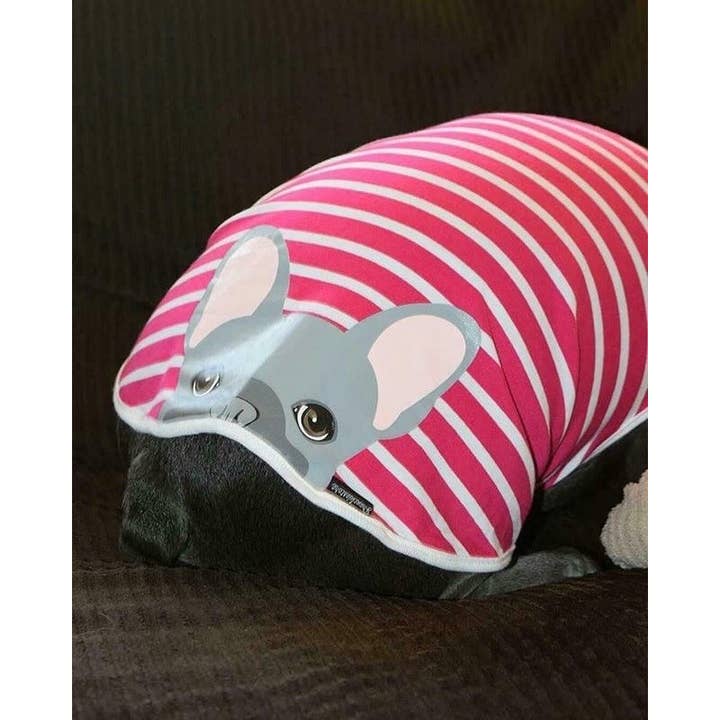 Frenchiestore - Wholesale Pet Shirt - Dog - Frenchie Shirt | Blue French Bulldog in Bubble Gum
