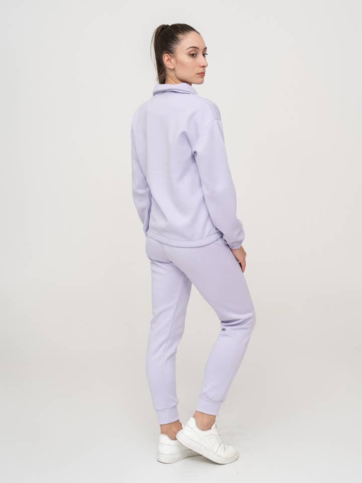 Zayne Paris - Wholesale Activewear Set - Women's - Women's jogging set with zip on the collar F008-32