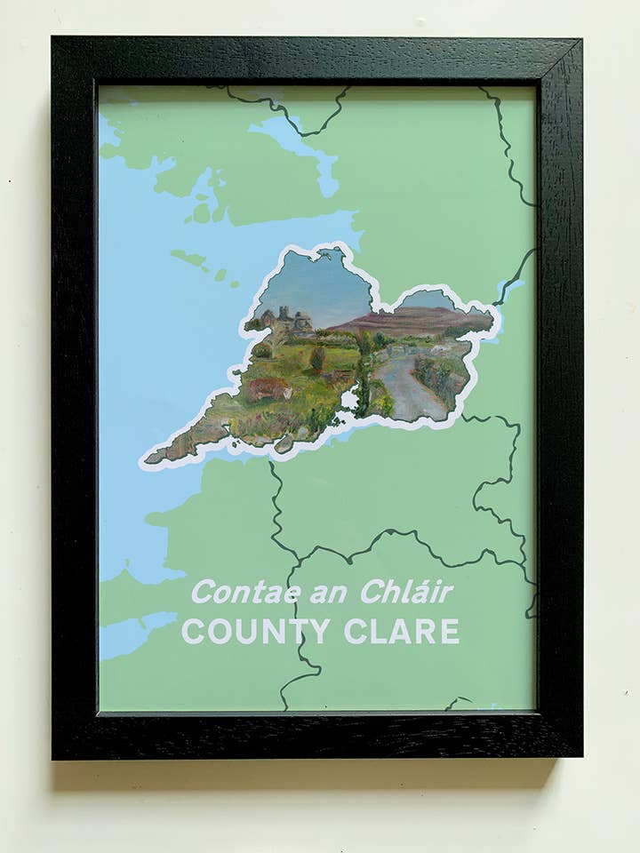 County Clare Art Print A4 | Burren (1) for wholesale by Clemence Prosen Art & Design