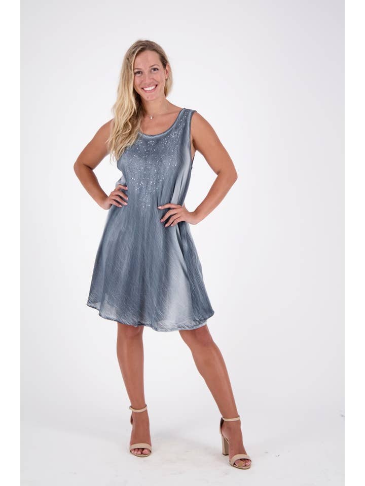 Default Title Mineral Wash Beach Dress w/ Pockets 17608 for wholesale on Faire