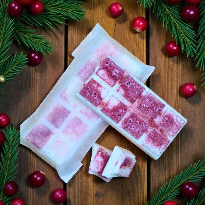 Yuletide Cranberry White Label Wax Melt for wholesale by Lunar Fragrances