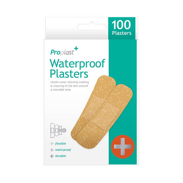 Wasserdichte Pflaster — 100 Stück Band Aid First für den Großhandel von 360Direct