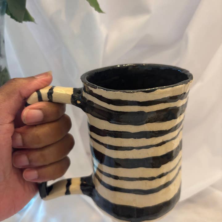 Large mug | handmade ceramic | coffee cup for wholesale by Tomekah George