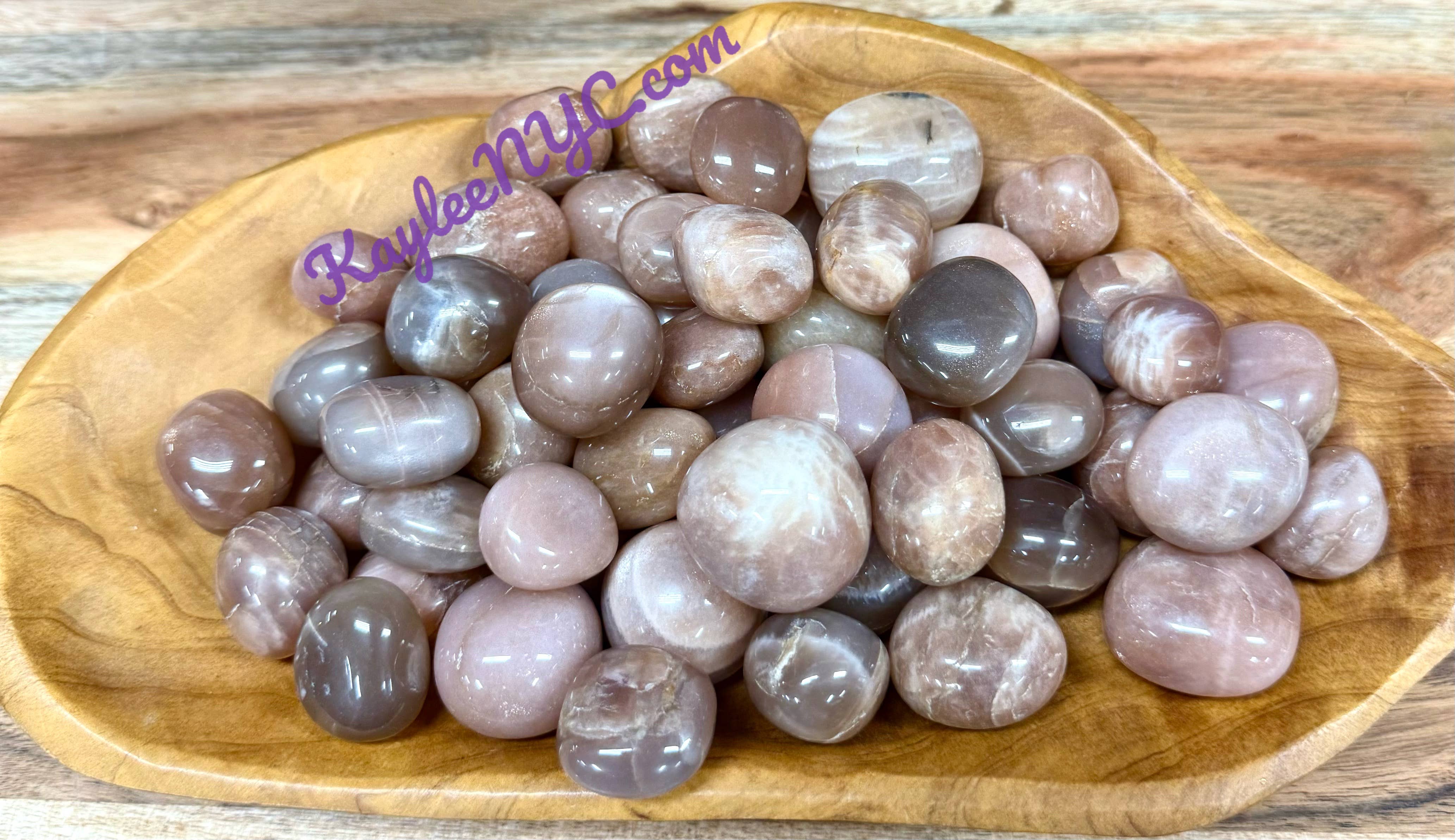KayleeNYC - Wholesale Spiritual Stone/Crystal - 2 lbs Natural Moonstone Sunstone Tumble Healing Energy3