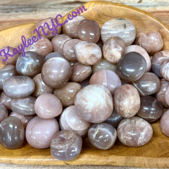 KayleeNYC - Wholesale Spiritual Stone/Crystal - 2 lbs Natural Moonstone Sunstone Tumble Healing Energy3