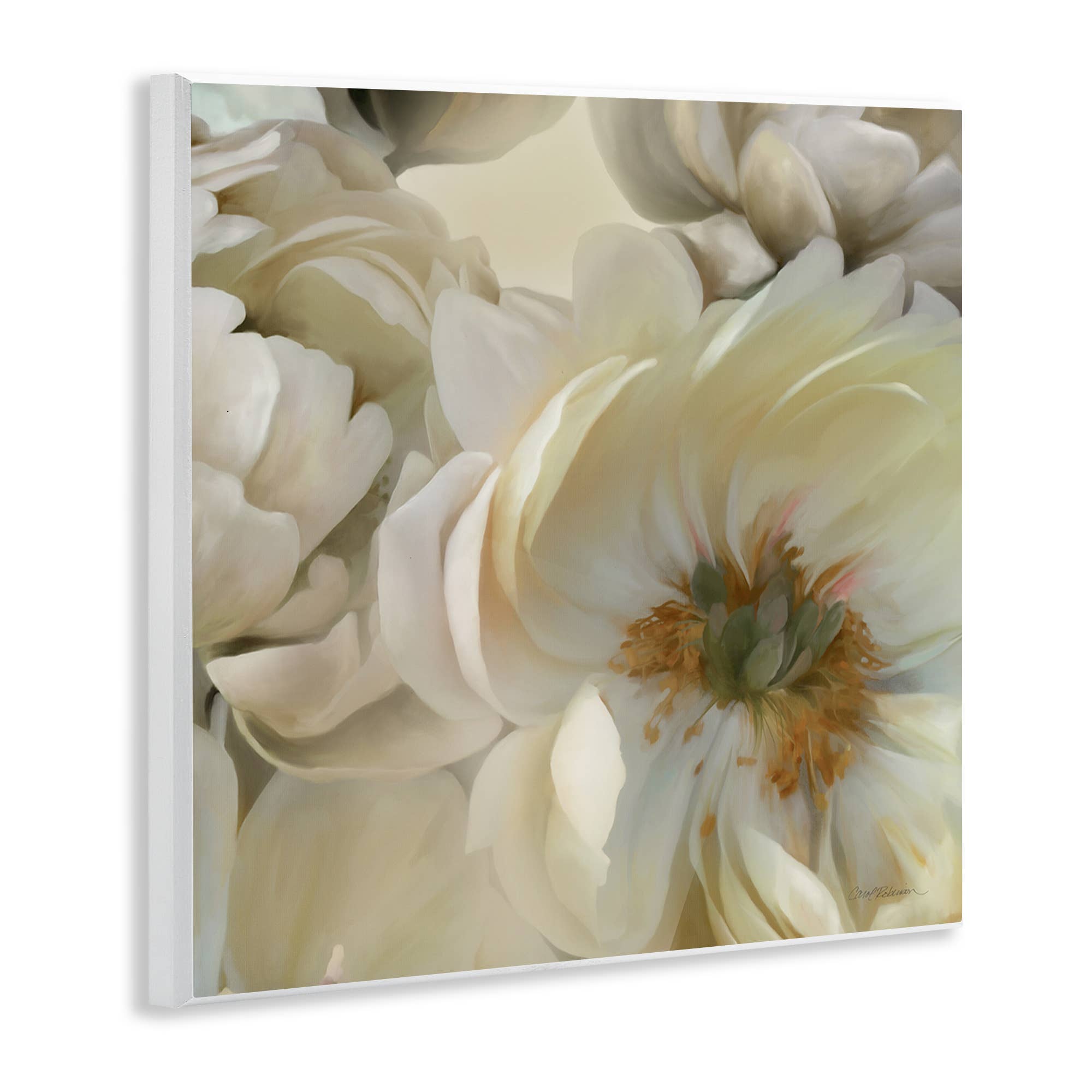 Stupell Industries - Wholesale Wall Decor - Kids & Baby - Curled Magnolia Petals Wall Plaque Art1