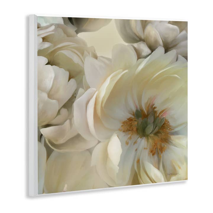 Stupell Industries - Wholesale Wall Decor - Kids & Baby - Curled Magnolia Petals Wall Plaque Art1