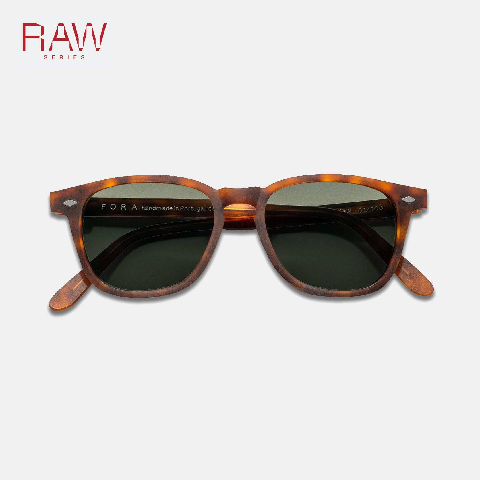 FORA - Wholesale Sunglasses - Unisex - Unisex Square Sunglasses | RAW Maker | Unpolished Acetate16