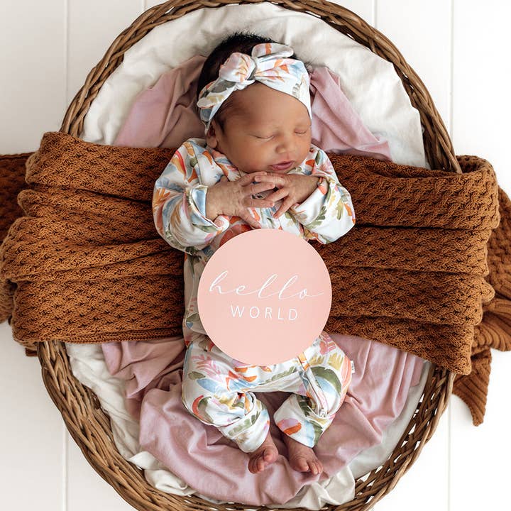 Snuggle Hunny - Wholesale Jumpsuit – Baby - Summer Palm Organic Snugglesuit Convertible Romper11