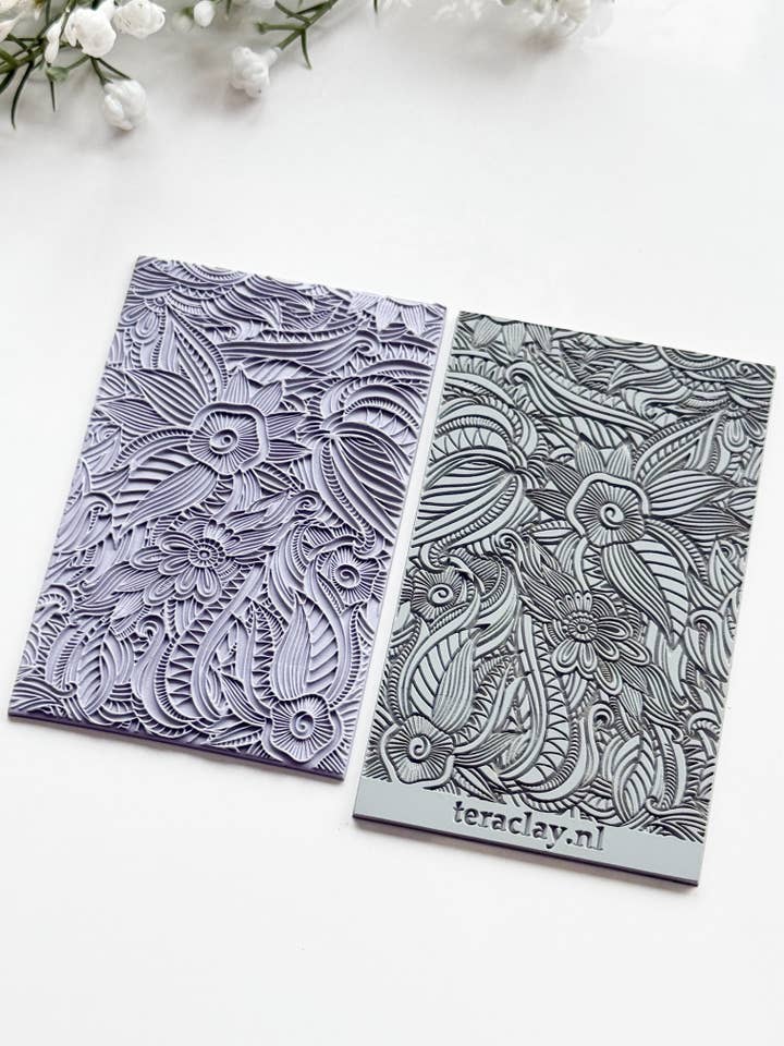 Alfombrilla de textura de caucho natural para arcilla polimérica para venta al por mayor de Tera Clay