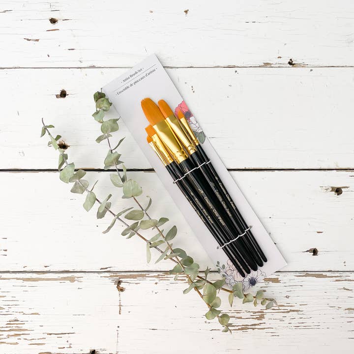 Country Chic Paint - Wholesale Paint/Wax Brush - Artist Brushes - Sets of Assorted Synthetic Detail Brushes