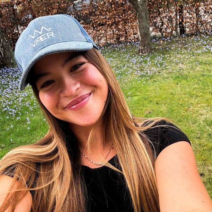 VAER - Wholesale Baseball Cap - Unisex - Denim Whirl Sustainable Cap — Upcycled4