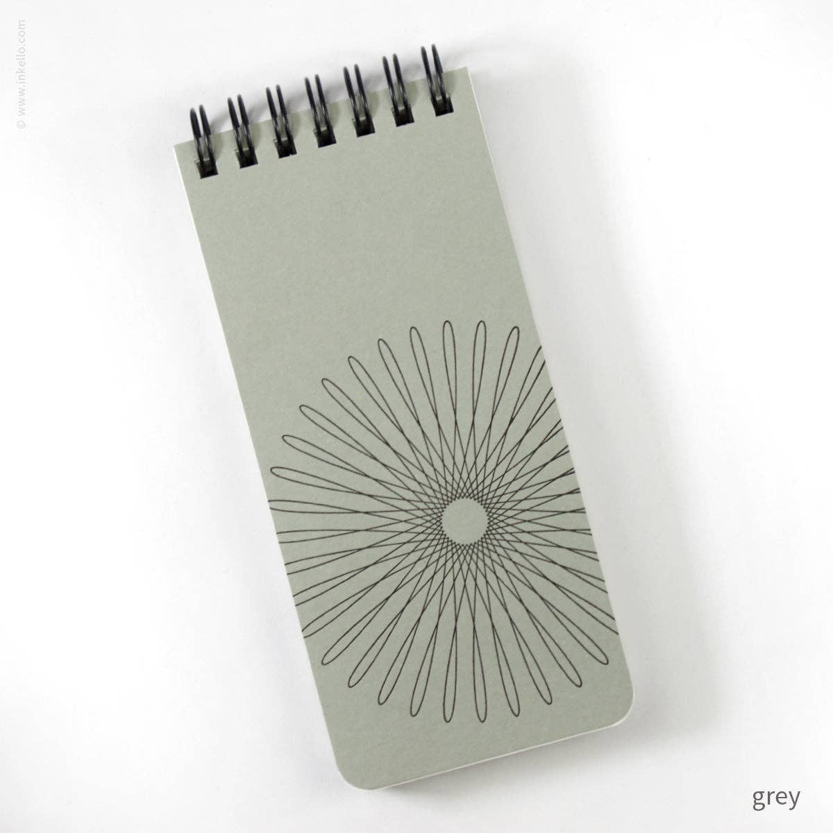 Inkello Letterpress - Wholesale Notepad - Small Spiral Notepad With Hypotrochoid (#507)3