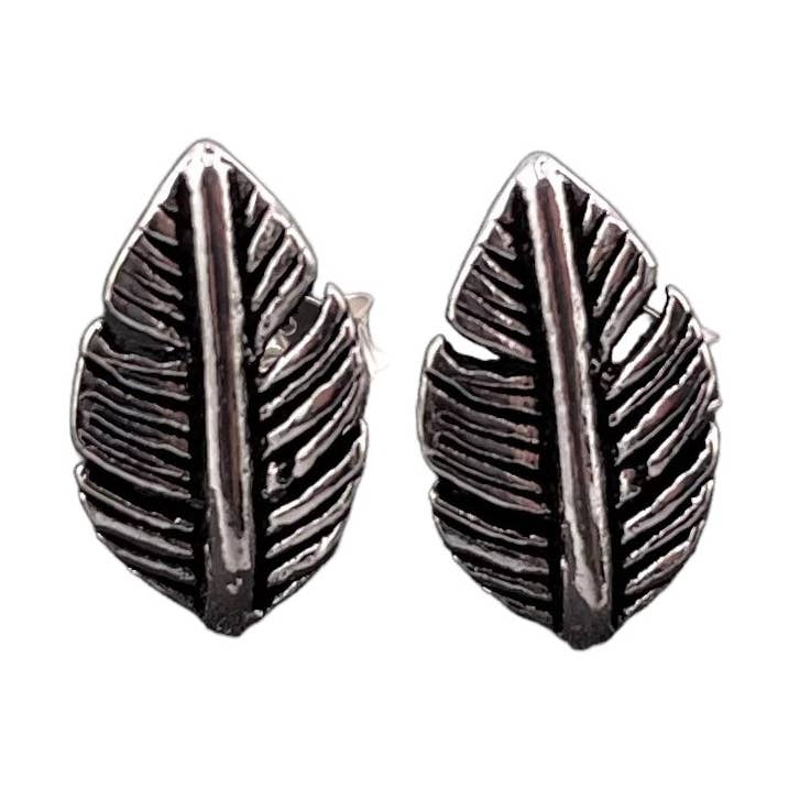 Feather Post Earrings Sterling Silver for wholesale by Select Lines
