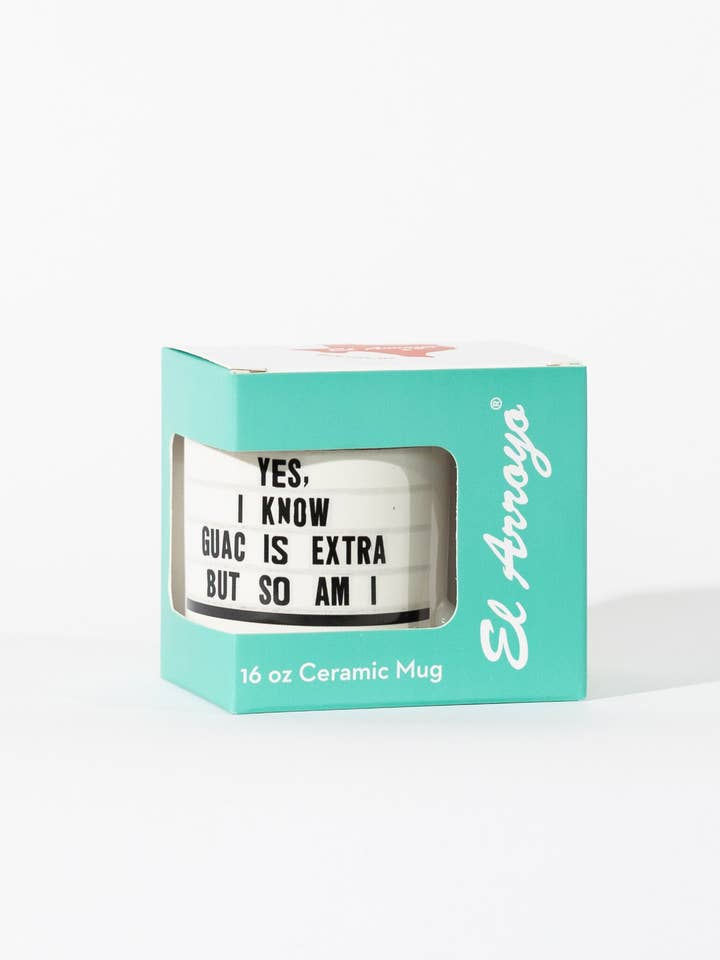 Coffee Mug 16oz - Guac is Extra for wholesale by El Arroyo