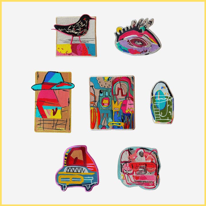 Full Set - First Collection of Art Patches for wholesale by Isabelle Gougenheim Designs