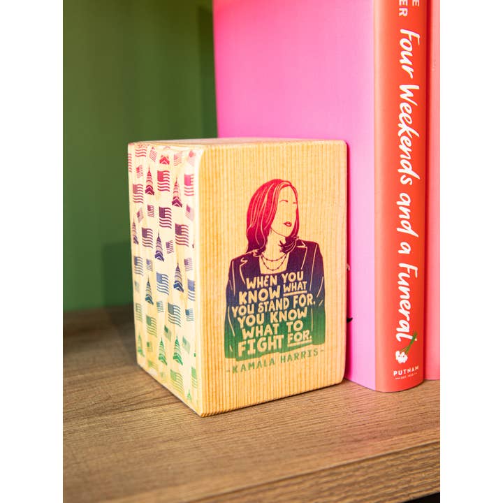 ARCHd - Wholesale Bookend - Iconic Woman Quote Bookend (sold individually) NATURAL WOOD11