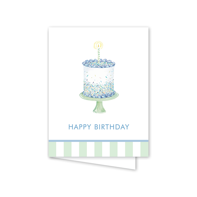 Dogwood Hill - Vente Cartes d'anniversaire - Gâteau d'anniversaire Funfetti Blue Cake1
