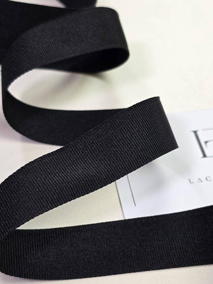 Laços de Fita de Gorgorão Preta, Materiais para Laços de Cabelo #2 por atacado de Lace To Love