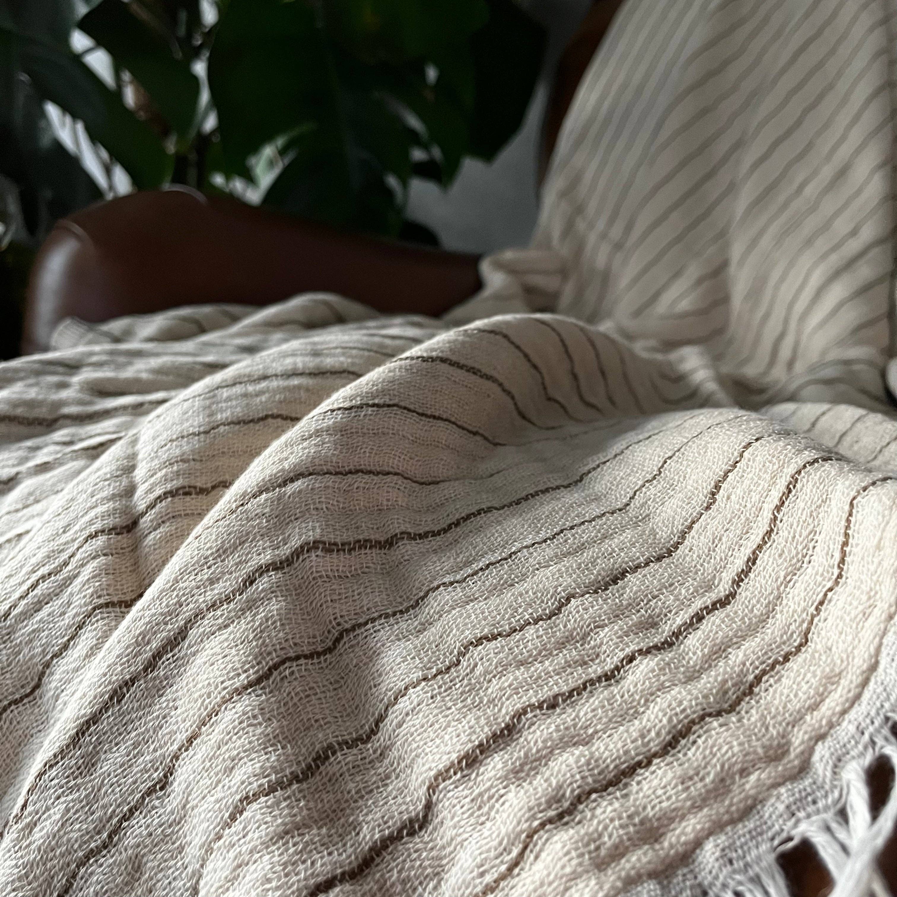 Primitive - Vente Plaids - Plaid à carreaux en coton Emir W015