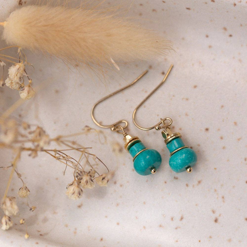 Wild Abandon Jewelry - Wholesale Dangle Earrings - skylight earrings-turquoise0