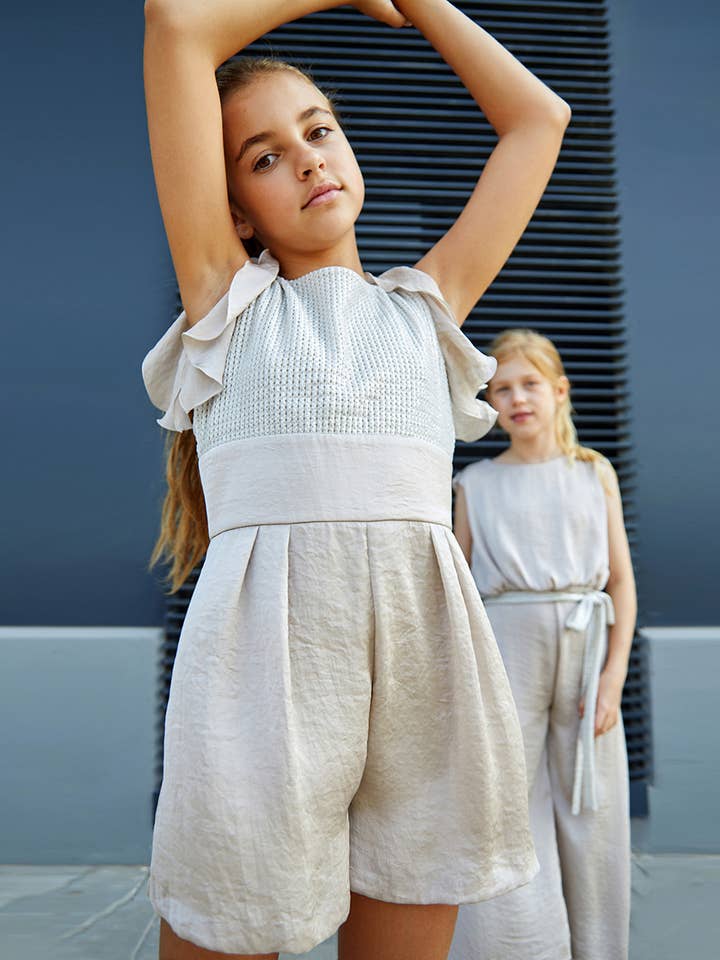 Macacão Curto Fluido por atacado de Amaya