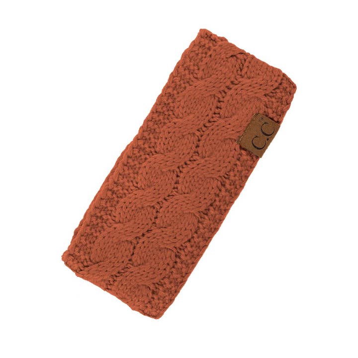 Hana - Wholesale Fashion Headband - Women's - C.C Cable Knit Solid Headband48