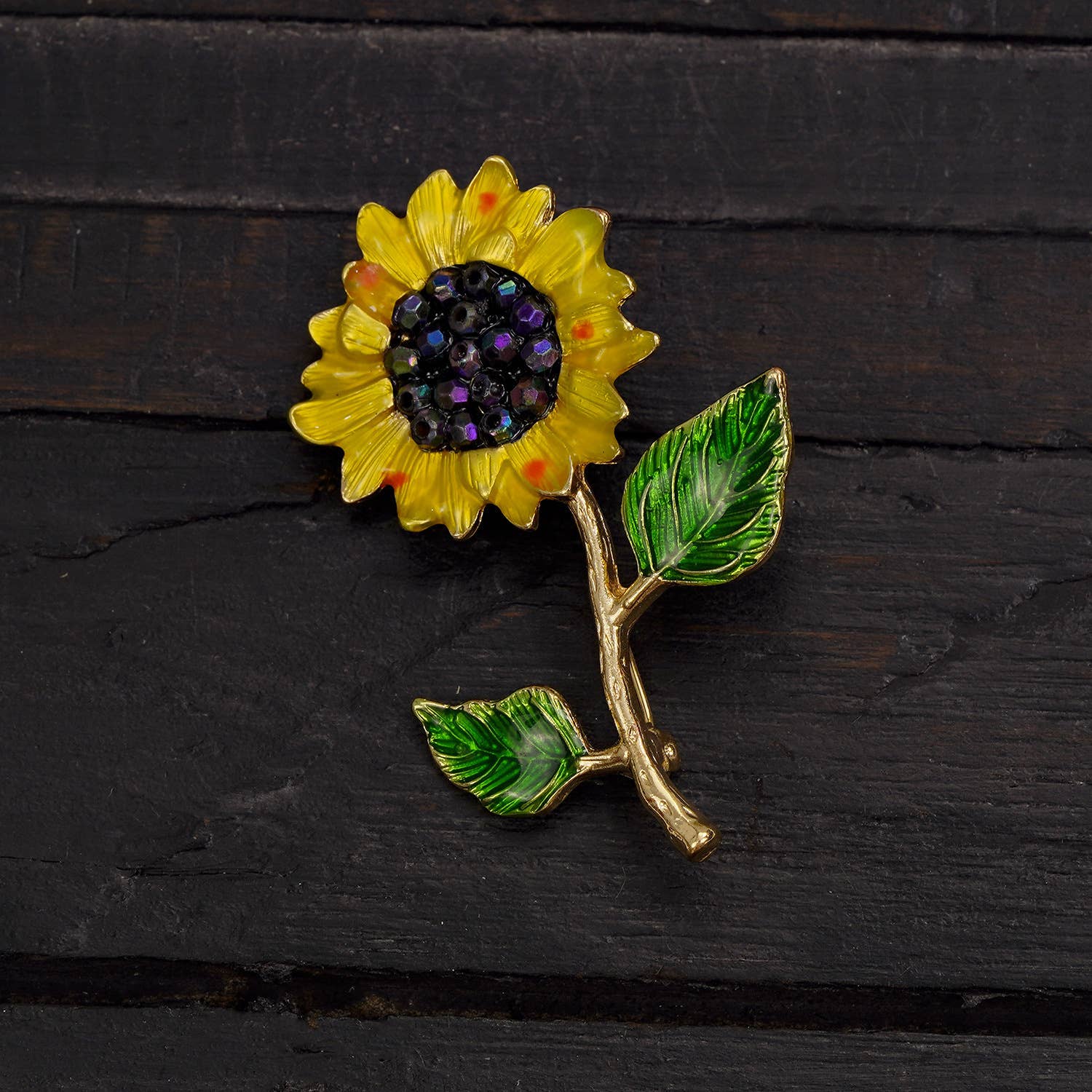 Tourtiwi – alfinete de lapela por atacado – Broche Retro de Girassol, Broche de Flor de Planta em Liga9