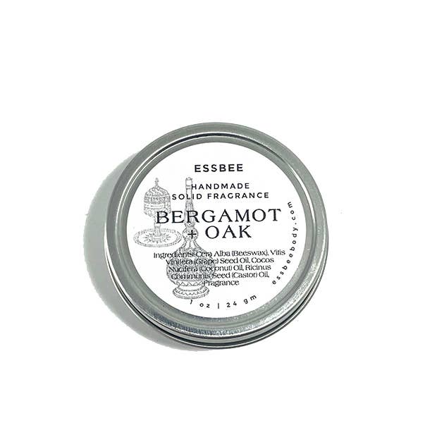 Essbee Bath and Body - Wholesale Solid Perfume - Bergamot & Oak Solid Fragrance