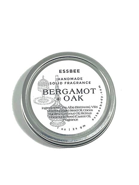 Bergamot & Oak Solid Fragrance for wholesale by Essbee Bath and Body