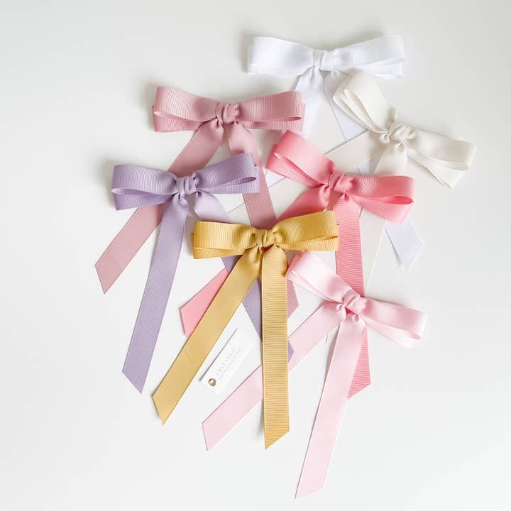 Viella Ribbon Long Tail Bow for wholesale by Chlea & Co.