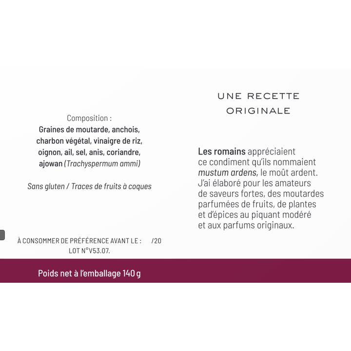 The Popote - Wholesale Mustard - "Black" Mustard, Anchoives and Aromates4