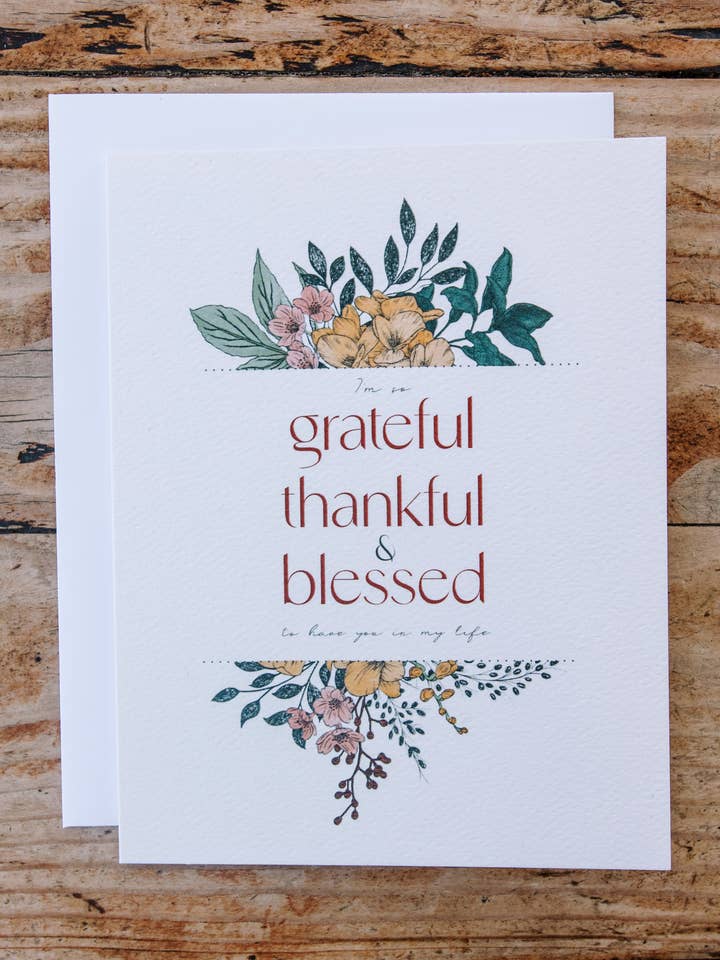 Dankbar Dankbar Gesegnet für den Großhandel von Golden Rabbit Co.