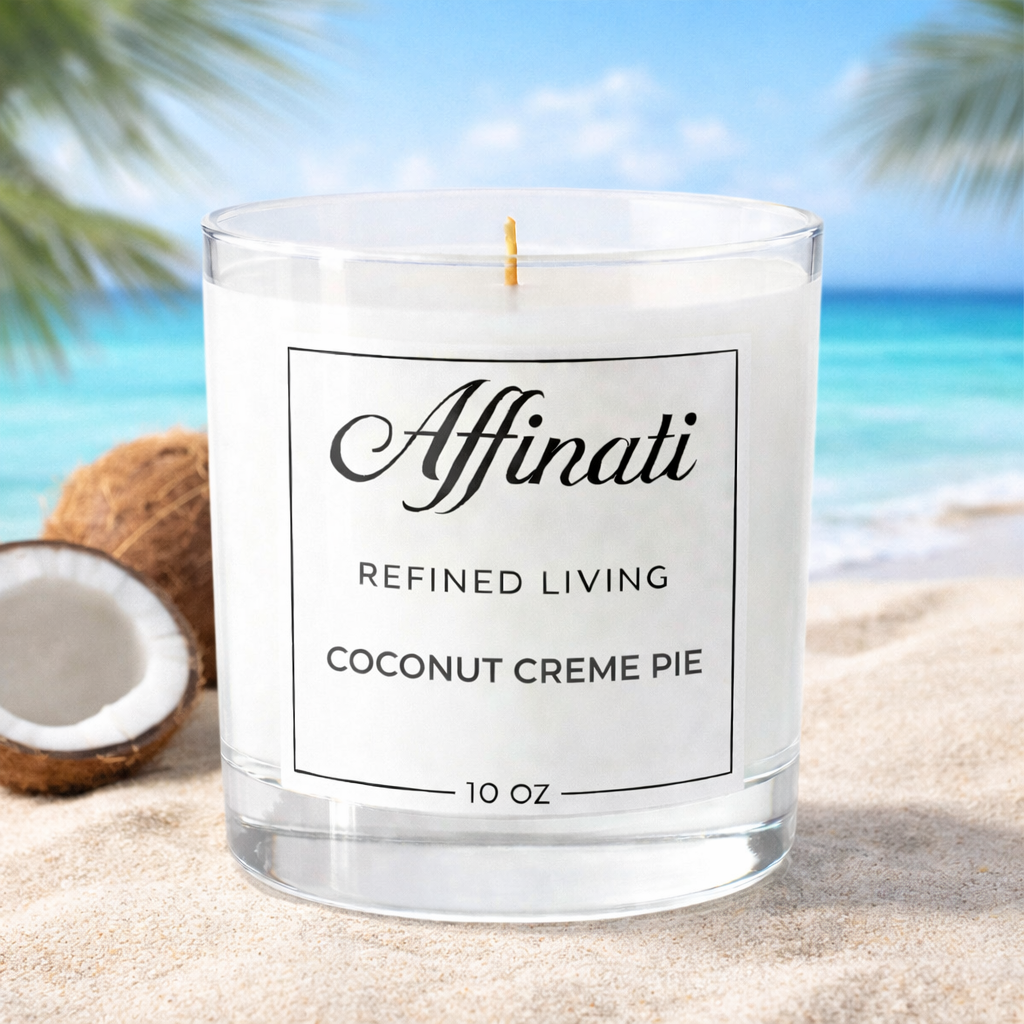 Affinati - Wholesale Jar/Filled Candle - Coconut Creme Pie Original Candle2