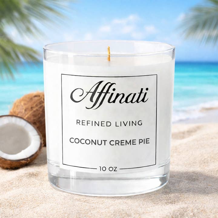 Affinati - Wholesale Jar/Filled Candle - Coconut Creme Pie Original Candle2