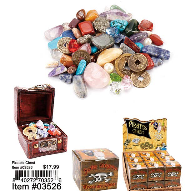 Puka Creations - Wholesale Toy Set - Kids - Pirates Chest - Features Intricate Detailing0