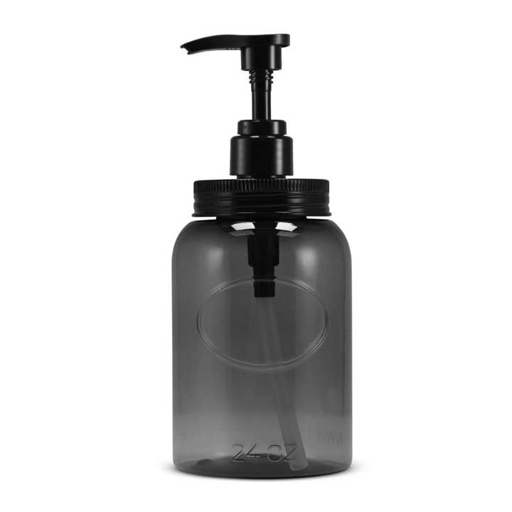 24 oz Plastic Wide Mouth Refillable Bottles w Lotion Pumps for wholesale by Bottiful Home