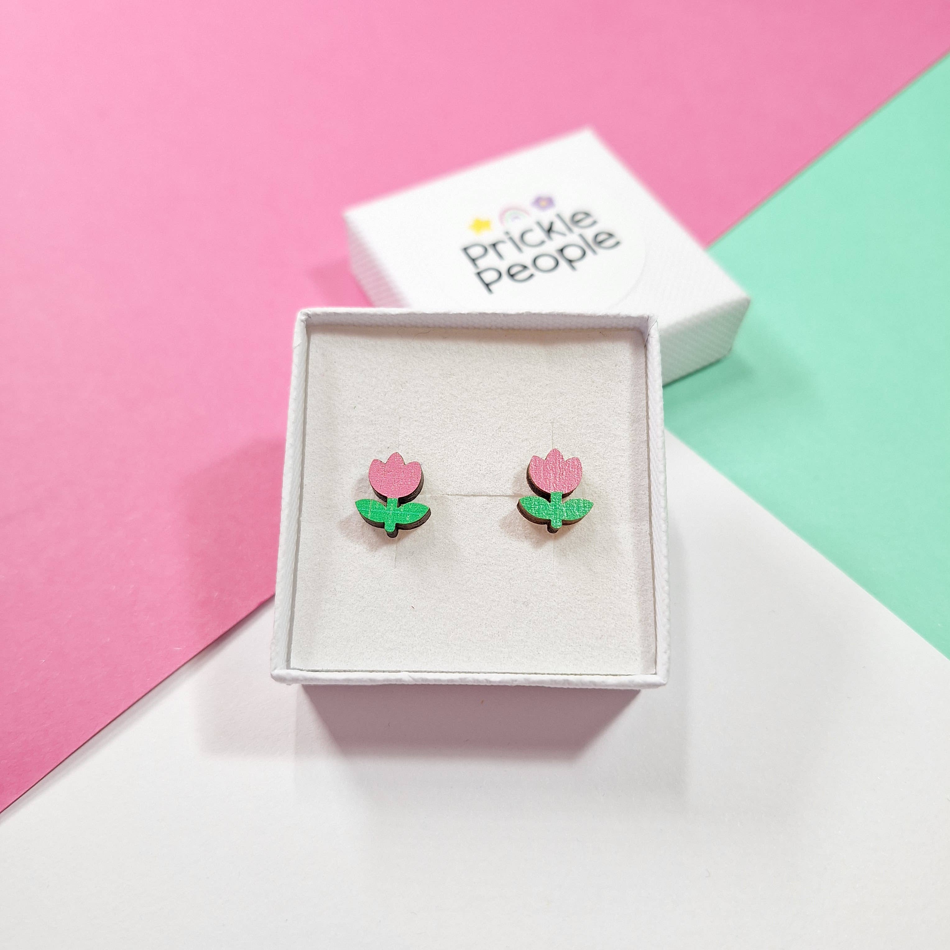 Prickle People - Wholesale Stud/Post Earrings - Flower Studs, Flower Earrings, Summer Style, Pink6