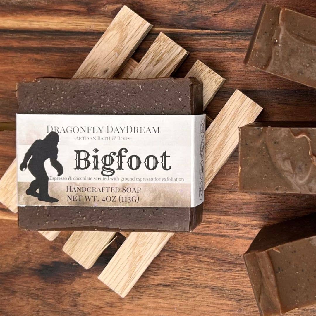 Dragonfly DayDream - Wholesale Bar Soap - Men's - BIGFOOT Artisan Soap with Scents of Chocolate and Coffee1