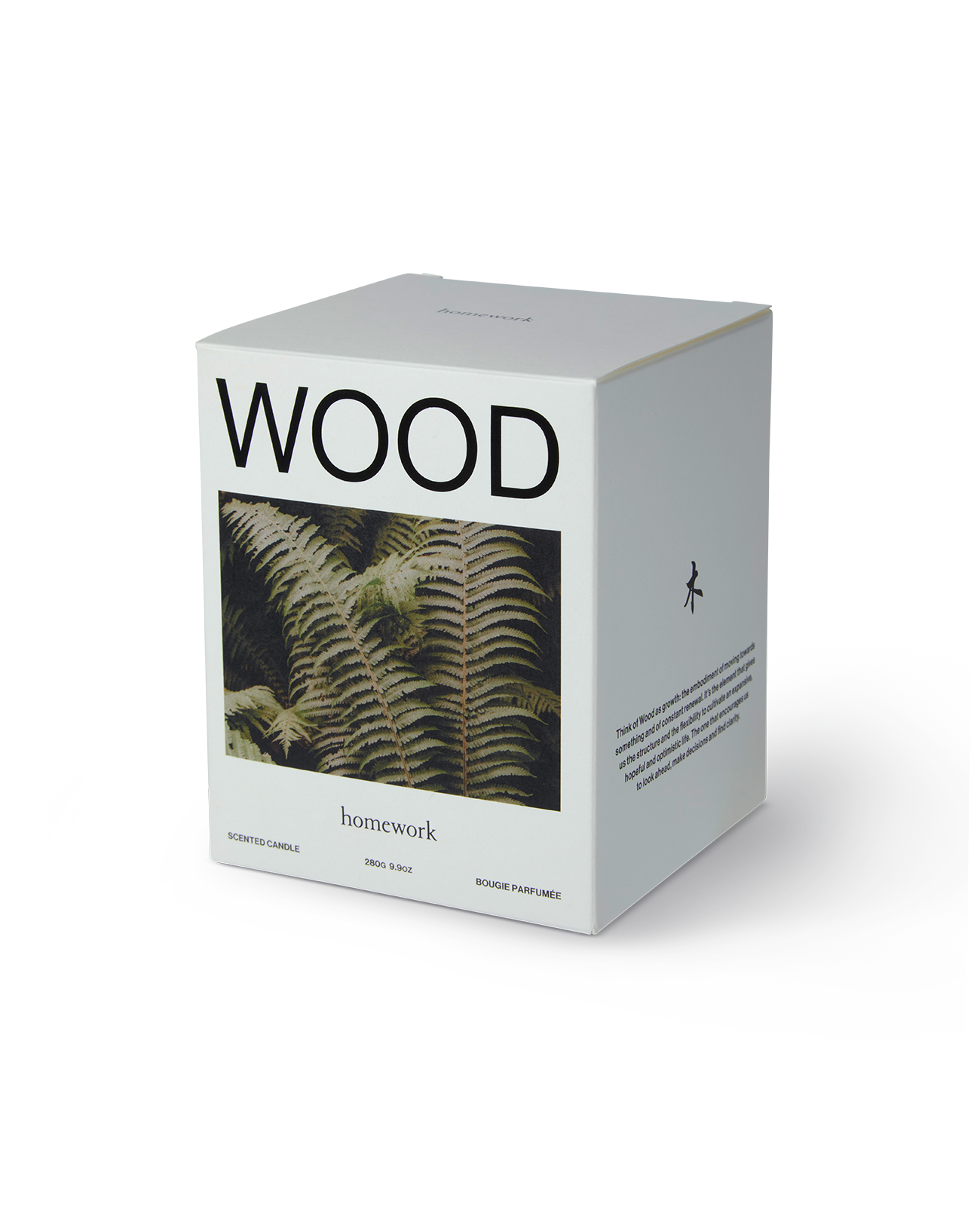 Homework – wholesale Jar/filled candle – Wood Candle - 280g1